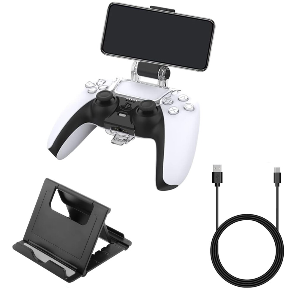 Phone Mount With 180 Adjustable Angle And Secure Lock For Ps5 Controller And Dualsense Remote Play 9070919921438