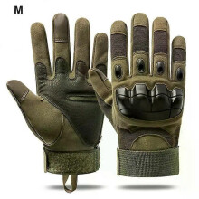 (A02 M) Skull Riding Gloves Bicycle Motorcycle Riding Outdoor Autumn Winter Cold Neutral Non-slip Warm Full Finger Glove