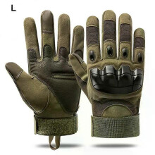 (A02 L) Skull Riding Gloves Bicycle Motorcycle Riding Outdoor Autumn Winter Cold Neutral Non-slip Warm Full Finger Glove