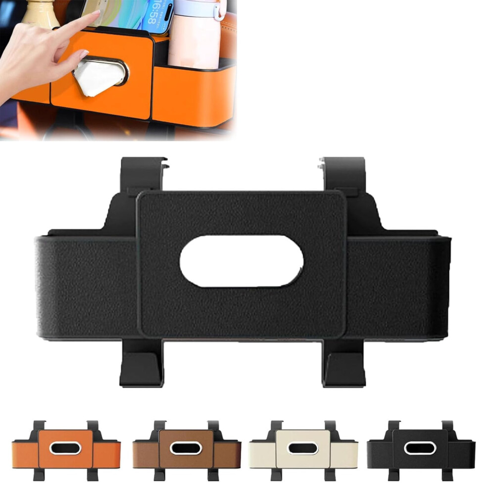 Car Seat Back Organizer With Dual Cup Holders, Durable Oxford Backseat Storage For Suv And Sedan 9455672769099