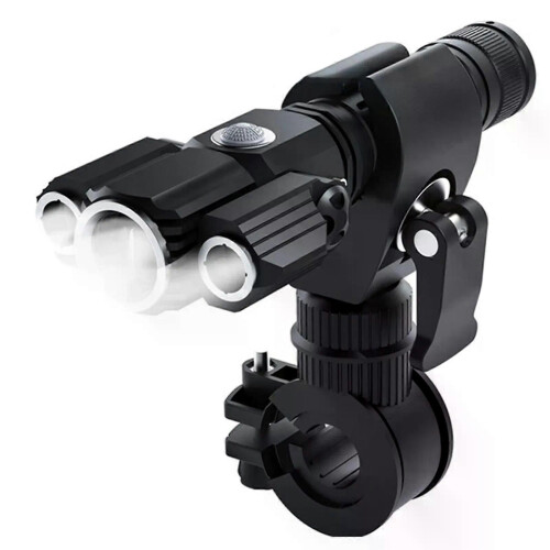 Bicycle Flashlight Adjustable Beam Easy To Install Versatile Usb Rechargeable Super Bright High Brightness Flashlight Portable 2
