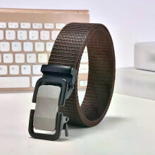 (Brown) Casual Belt Fashionable Nylon 120cm Long Belt Versatile Belt Fashion Accessories Customer Favorite Mens Belt Reliable Belt Safe