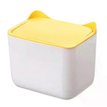 (Style C) Storage Box Large Caliber Mini Trash Finishing Storage Bucket Trash Can Mini Desk Multi-scene Office Flip Large Belly