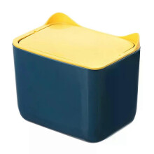 (Style D) Storage Box Large Caliber Mini Trash Finishing Storage Bucket Trash Can Mini Desk Multi-scene Office Flip Large Belly
