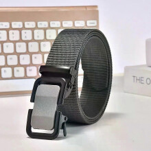 (Grey) Casual Belt Fashionable Nylon 120cm Long Belt Versatile Belt Fashion Accessories Customer Favorite Mens Belt Reliable Belt Safe
