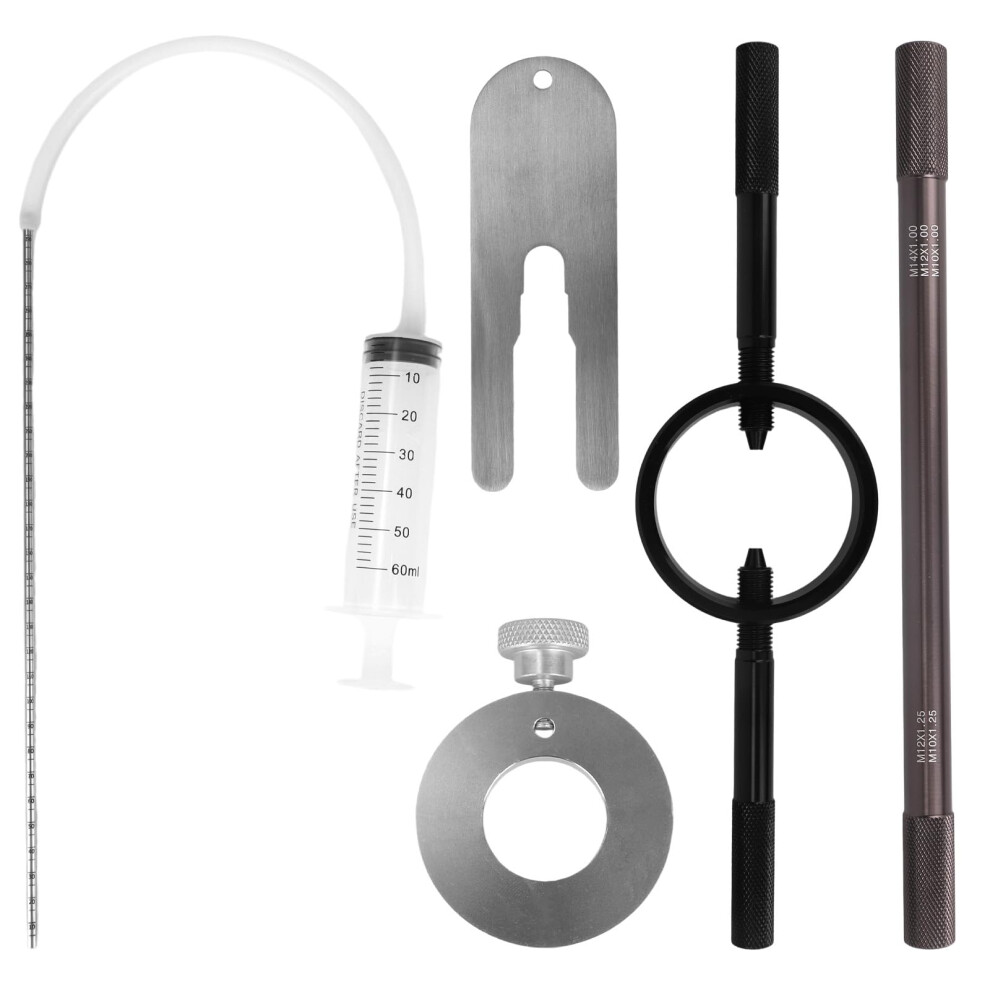 Motorcycle Fork Service Tool Kit With Adjustable Oil Level Gauge, Heavyduty Spring Compressor And Damper Rod Tool For And Maintenance 9053599096177