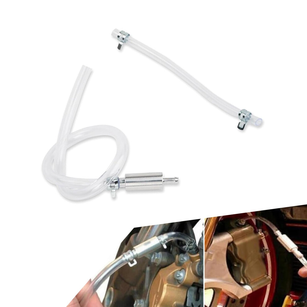 Motorcycle Brake Bleeder Hose Kit With Oneway Valve For Fast Fluid Bleeding And Clear Observation 9053599096504