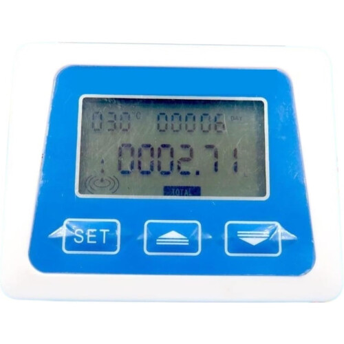 Digital Water Flow Meter with Temperature Display, 360 Rotatable Screen and Automatic Sensor Switching 1