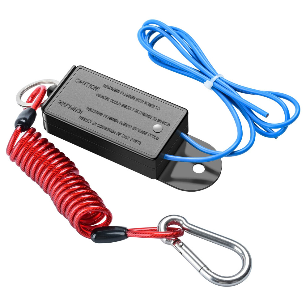 Trailer Breakaway Switch With 4Ft Coiled Rv Cable For Electric Brake Towing Safety 9053599096672