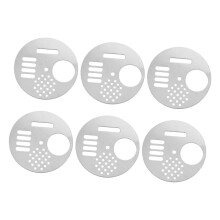 6pcs Rotatable Stainless Steel Beehive Entrance Disc Gate for Hive Security and Ventilation