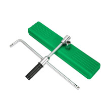 Heavy Duty Lug Wrench for Car Tires with Extended Leverage, Detachable Chrome Vanadium Steel Nut Remover