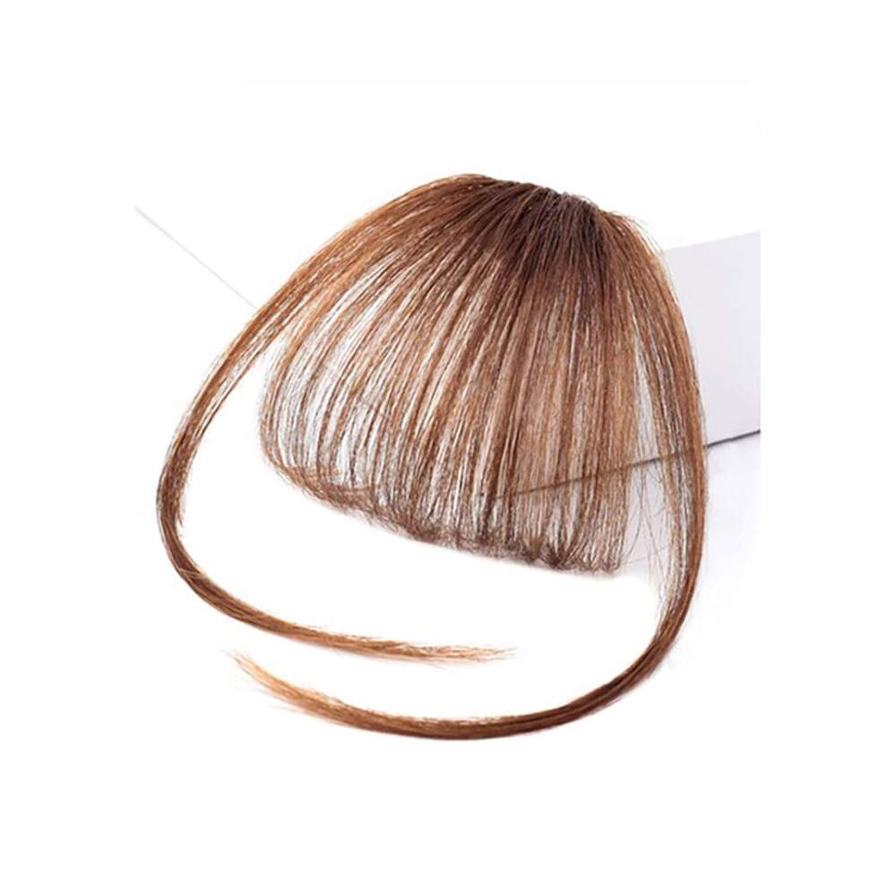 Unisex Clip In Bangs Hairpiece Heat Resistant Synthetic Blunt Fringe For Women Instant Style Change K18 2M30