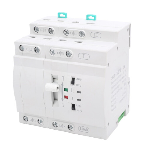 Automatic Transfer Switch 63A 110V 4P Millisecond Fast Switching Generator Changeover for Continuous Power