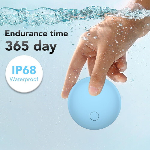 AirTag Compatible Bluetooth Item Tracker 2Pack with IP67 Waterproof Design and Replaceable Battery for Keys, Luggage, Backpack 1