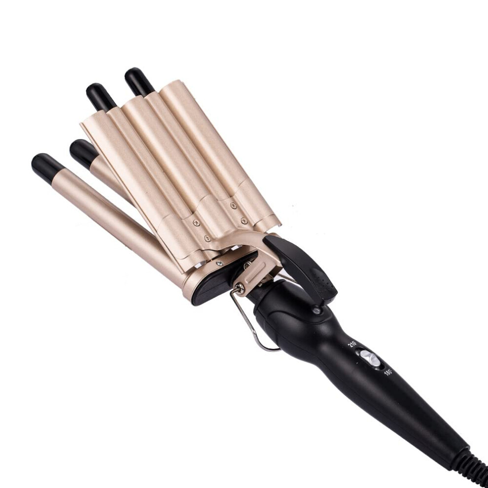 5 Barrel Curling Iron Wand with Ceramic Ion Technology, Dual Voltage Hair Waver for All Hair Types
