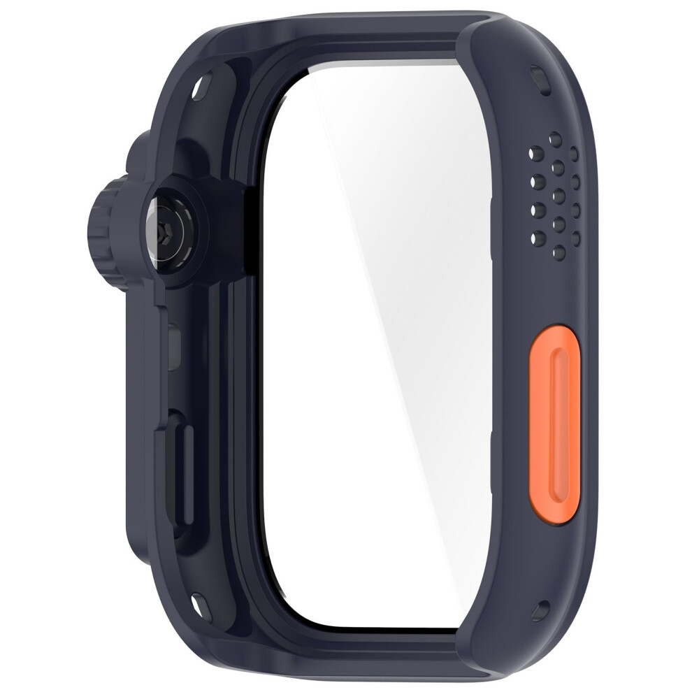 Shockproof Smartwatch Case With Glass Screen Protector, 360 Protection, Dustproof Shell Blue 9070919923333