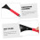 Replaceable Ice Scraper for Car with Ergonomic Grip, Quick Snow Removal Tool for Winter Windshield 4