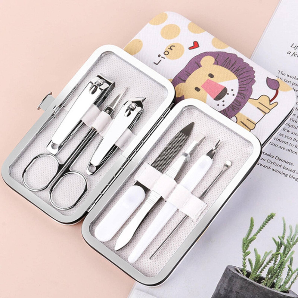 Manicure Set Stainless Steel Precision Compact Travel Nail Care Kit with Organized Storage Case