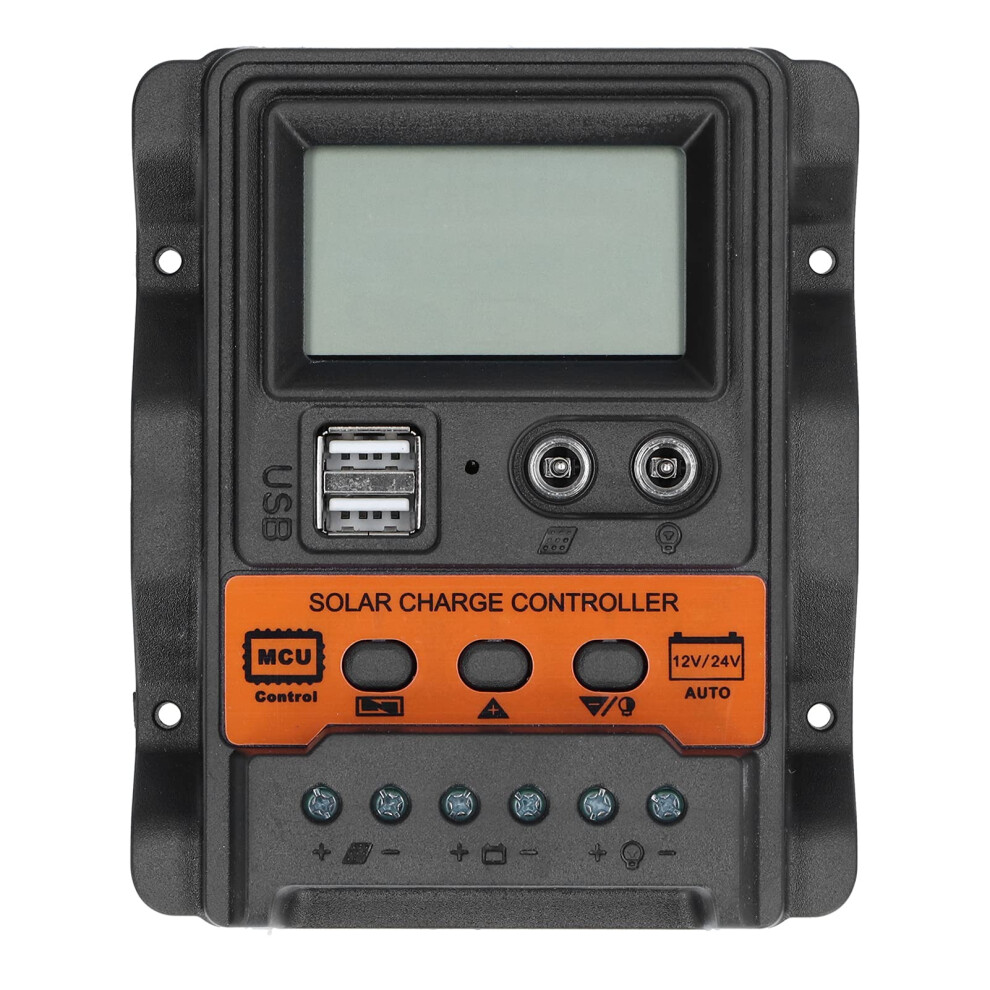 20A Solar Charge Controller 12V 24V With Lcd Display Dual Usb Fast Charging And Automatic Voltage Recognition 9174973443254