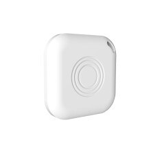 Bluetooth Tracker Compatible with Apple Find My, GPS Key Finder with Replaceable Battery, White