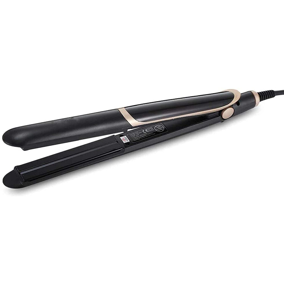 Hair Straightener Titanium Flat Iron with Far Infrared Heat 2 in 1 Curler Salon  Heat 190C