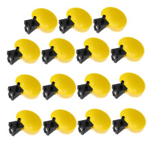 15pcs Automatic Poultry Waterer with EasyClean Bowls, PP Plastic Chicken Water Feeder for Ducks Geese