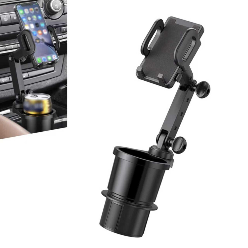 Car Cup Holder Phone Mount 2 In 1 Design With Expander 360 Rotation For Cars Trucks Suvs Black 9070919923968
