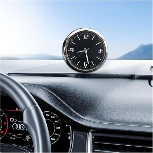 Luminous Car Dashboard Clock with Bright Display and Accurate Quartz Movement for Easy Installation 1