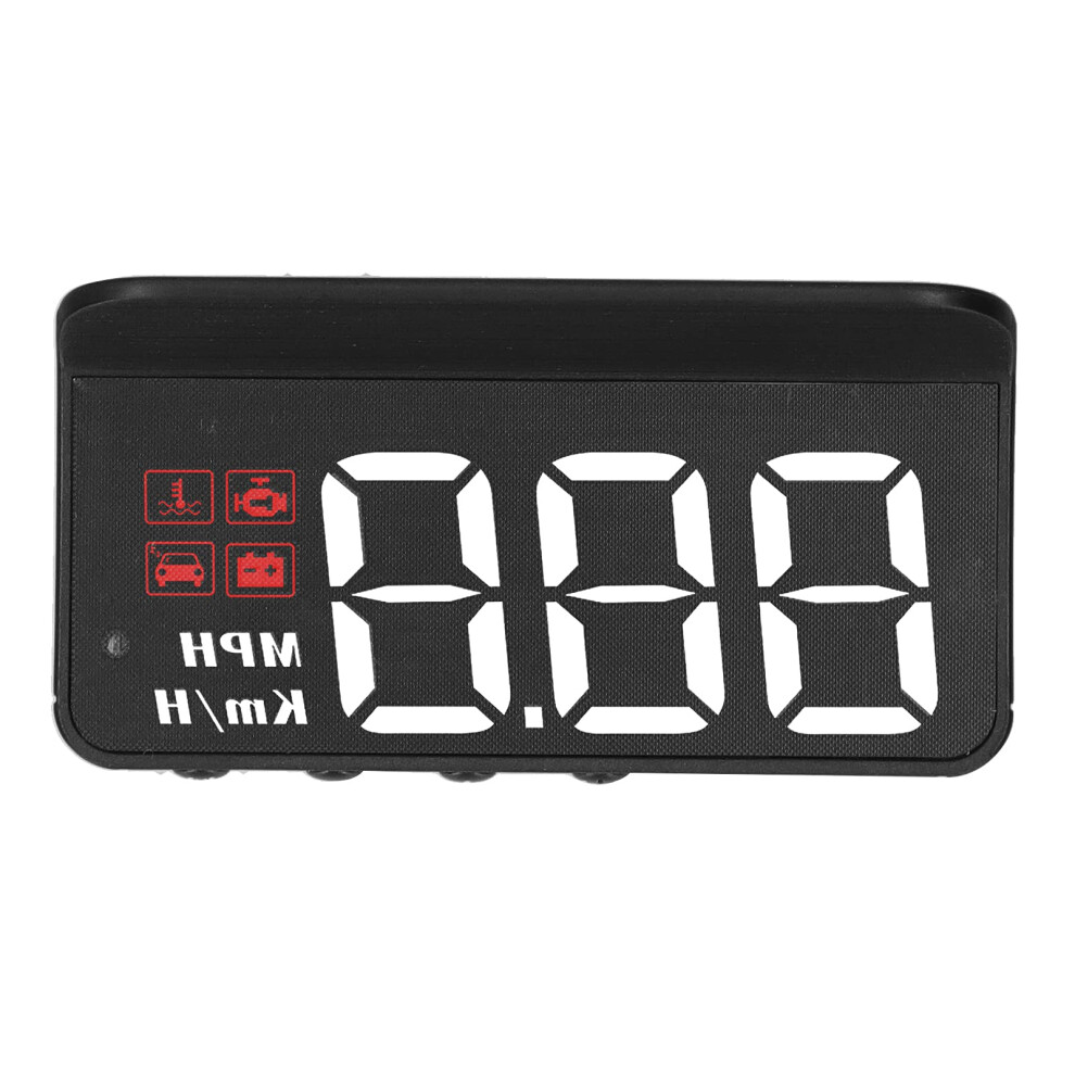 Obd2 Head Up Display Hud Speedometer With Overspeed Alert And Multicolor Interface 9053599097815