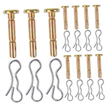 Snow Blower Shear Pins Set 12 Pack, Metal Replacement Cotter Pins for , Overload Protection