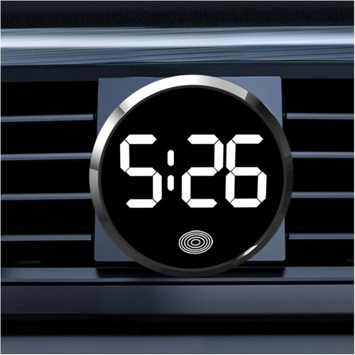 LED Car Clock with Bright LED Display and Touch Control for Dashboard, RV, Classroom and Travel 1