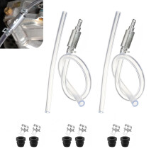 Motorcycle Brake Bleeder Kit with OneWay Valve, Leak Hydraulic Brake and Clutch Hose 2PCS