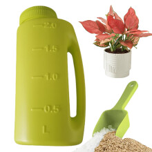 2 in 1 Handheld Salt and Fertilizer Spreader with Adjustable Opening Modes and Garden Shovel