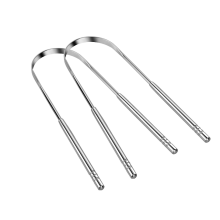 U-formet tungeskrape i rustfritt stål 2-pack