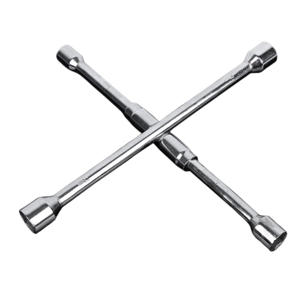Car Tire Lug Wrench Heavy Duty Universal 4Way Folding Lug Nut Remover Compact Foldable Spanner 9053599098621