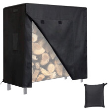 Firewood Rack Cover Waterproof Heavy Duty Outdoor Log Rack Cover 48 x 24 x 42 inch with UV Protection