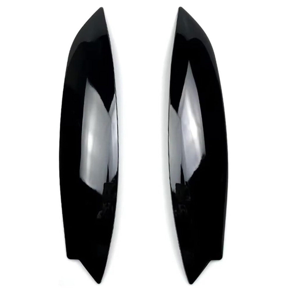 Gloss Headlight Eyebrows Covers For Vw Golf 5 Mk5 Gti R 20032009 Uv Scratch Resistant Trim Black 9455672773386