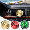 Car Dashboard Clock with Luminous Hands, Mini Quartz Analog Design for Vent or Dashboard, Gold 5