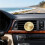 Car Dashboard Clock with Luminous Hands, Mini Quartz Analog Design for Vent or Dashboard, Gold 2