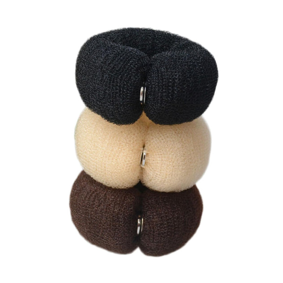Unisex 3Pcs Hair Bun Maker Set Long Hair Donut Bun Tool For Easy Hairstyle Creation And Daily Wear