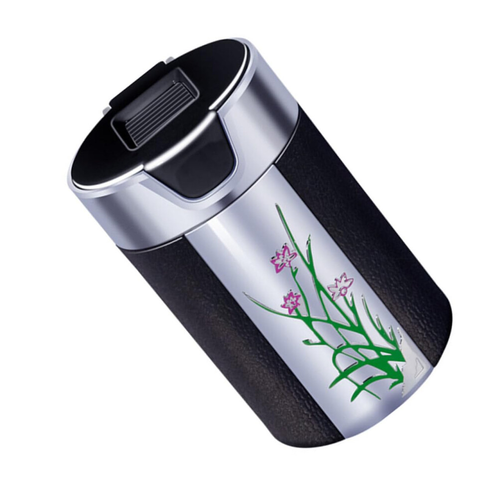 Car Ashtray With Led And Lid, Detachable Smokeless Design, Nonslip Base For Vehicle Interior Light 9113335706880