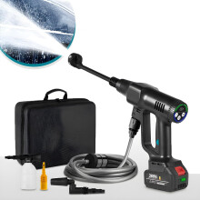 Cordless Pressure Washer with 6in1 Nozzle, ThreeSpeed Control and Brushless Motor Power