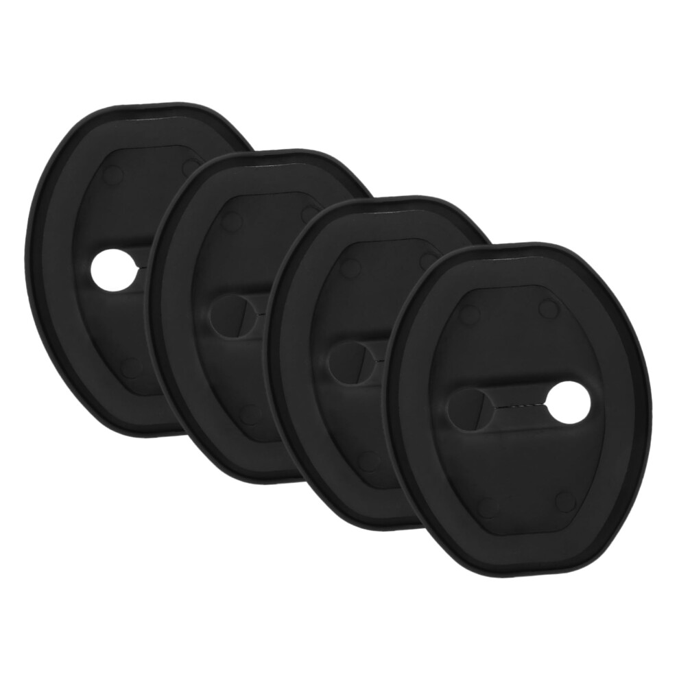 4Pcs Shock Absorbing Car Door Latch Cover Silicone Door Lock Protector For Scratch Protection 9455672774932
