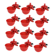 12pcs Adjustable Automatic Bird Waterer Cups with SpillReducing Design for Chickens Pigeons Birds