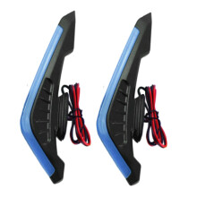 Motorcycle Wing Kit with Blue LED Lights for Aerodynamic Stability and Easy Mounting 2X