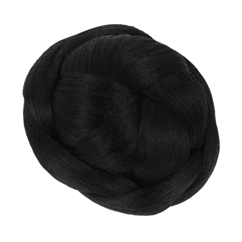 Unisex Hair Bun Extension Synthetic Wavy Chignon Hairpiece For Women Adds Volume Instantly Natural Look