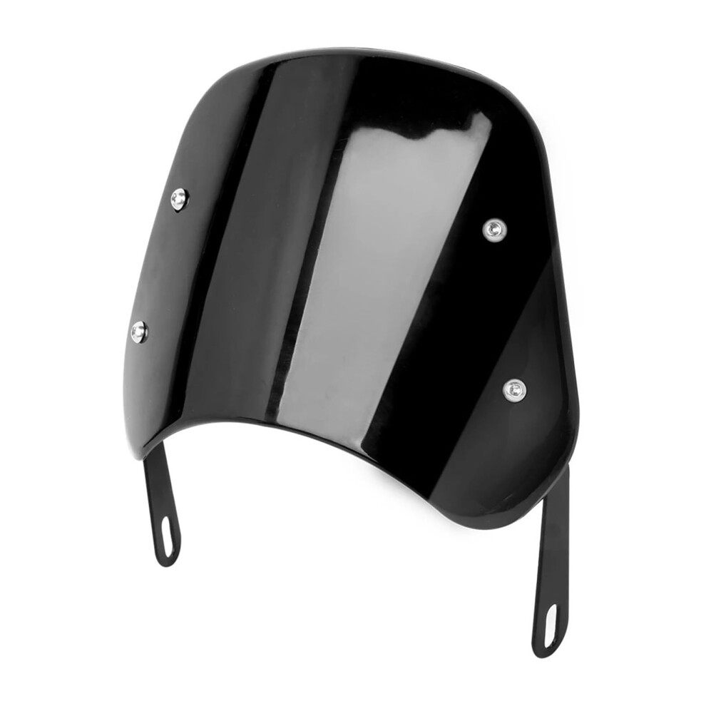 Universal Abs Motorcycle Windshield Wind Deflector For Harley Honda Yamaha Suzuki Kawasaki Black 9455672775854