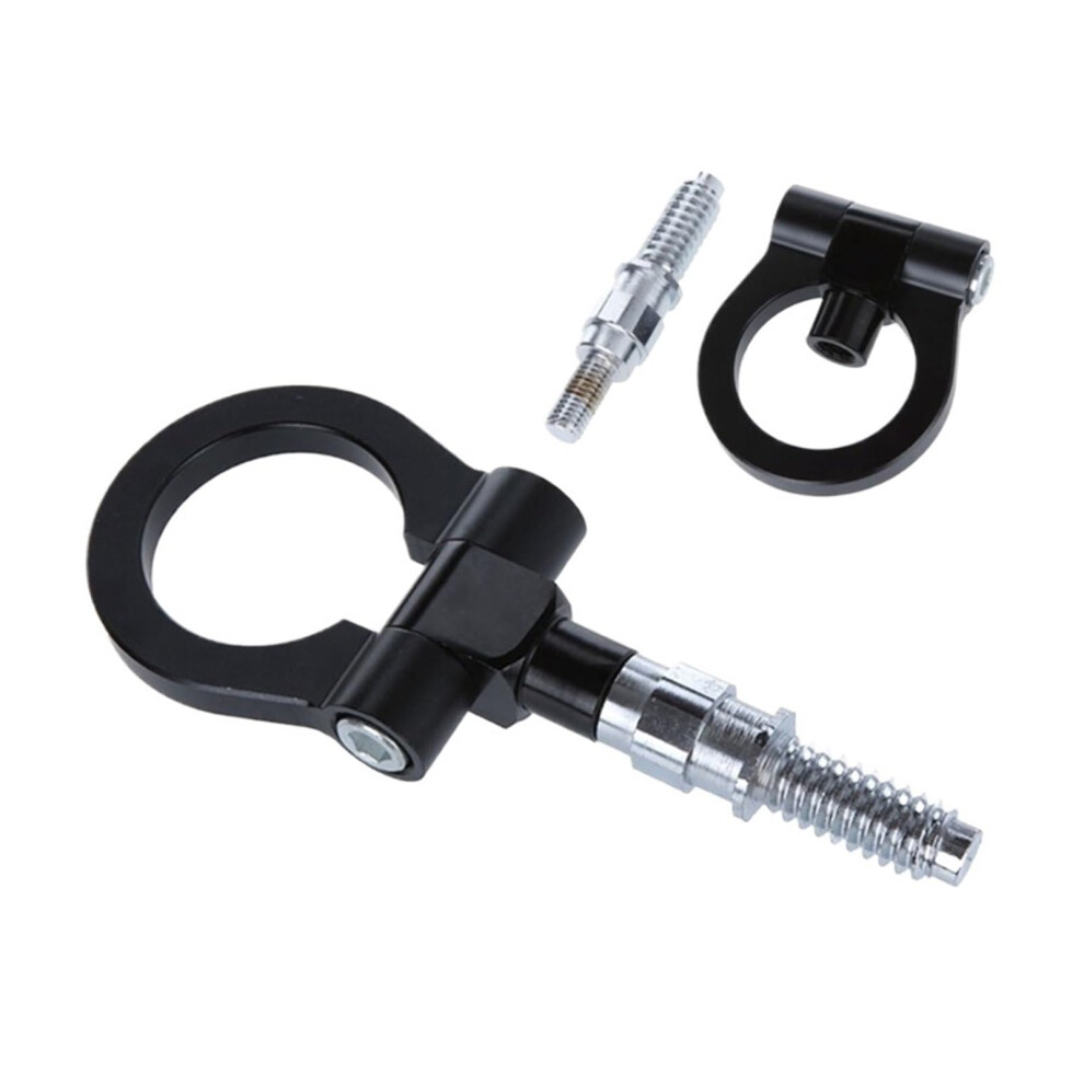 Aluminum Alloy Tow Hook Front Rear Bumper Towing Eye Screw On For Vehicle Rescue Blue 9455672775908