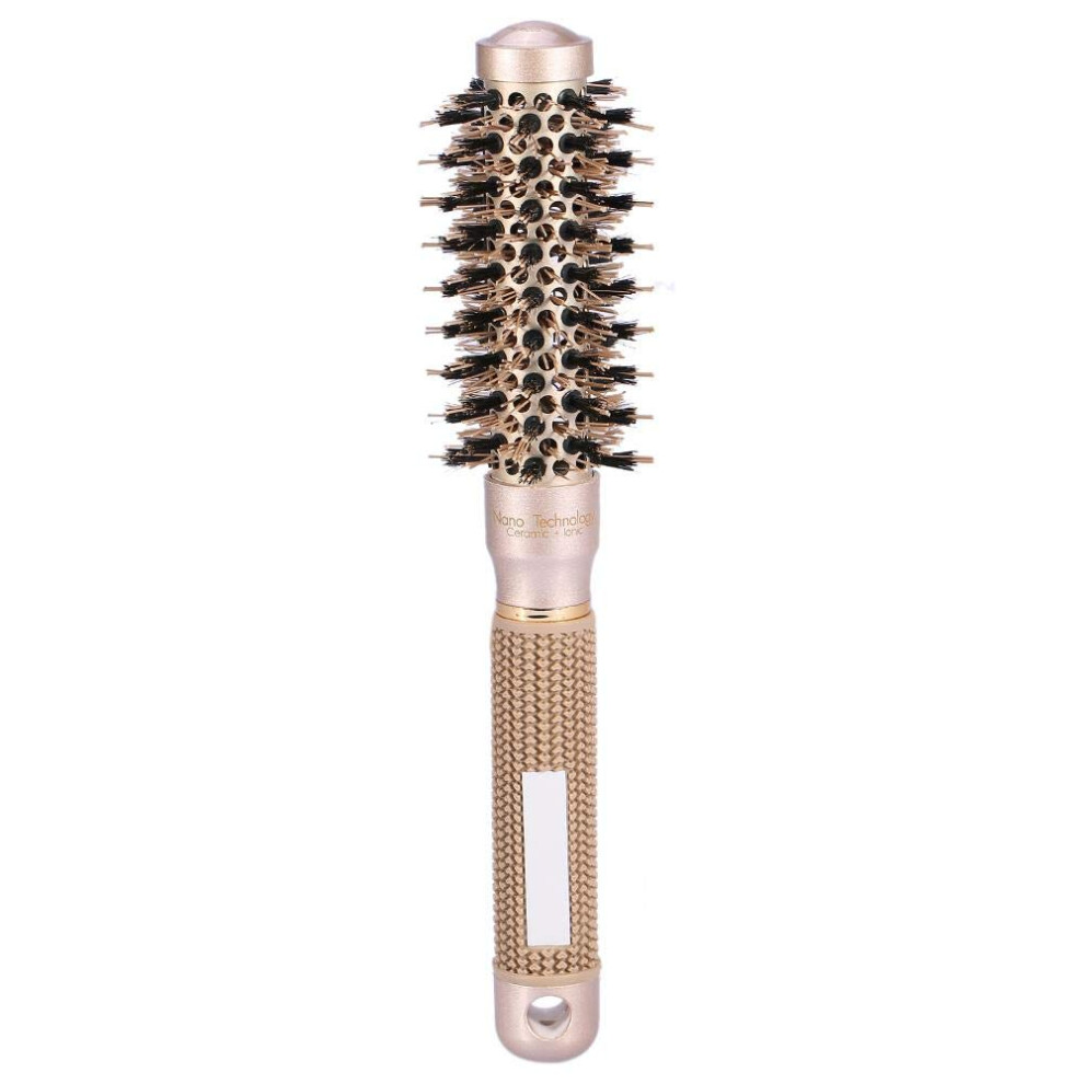 25mm Round Hair Brush for Blow Drying and Curling with Durable Ceramic Barrel for Styling