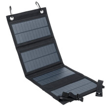 Portable Solar Charger USB Panel, Lightweight Compact Power Bank for Camping and Emergency Use